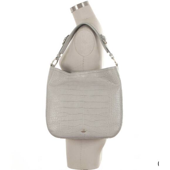 Brahmin Eva Savannah Dove shoulder bag large women tote Rare Exclusive B000511 - Picture 5 of 5